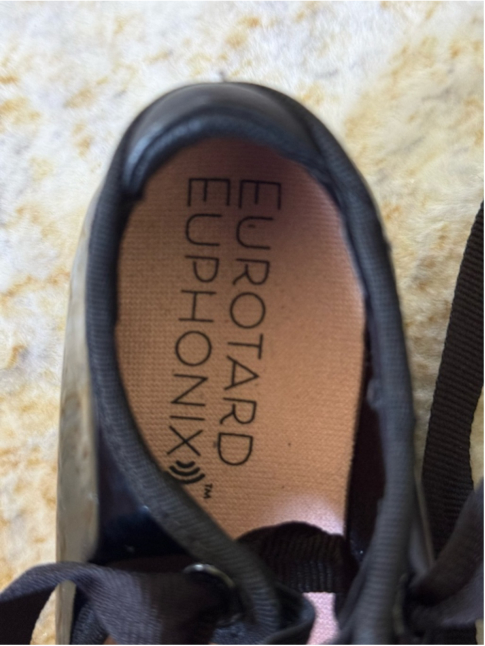 Eurotard Euphonix Black Tap Shoes Girls Size 10.5M EU 27.5 - Picture 6 of 6